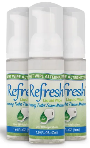 Miniatura 16 de Refresh Liquid Wipe: Espuma de papel higiénico Alternativa ecológica de toallitas húmedas desechables Limpia y calma con hamamelis y aloe