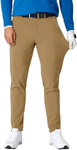 JMIERR Pantalones de golf para hombre, elásticos, ajustados, para correr, viajes, trabajo, pantalones de vestir chinos para hombre