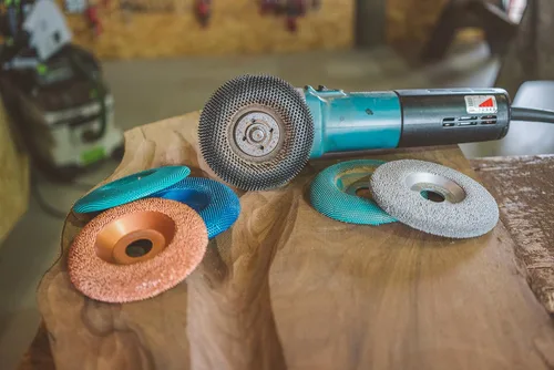 Miniatura 6 de Kutzall Disco de Moldeo Extremo - Mediano, 4-1⁄2" (114.3mm) Diámetro X 7⁄8" (22.2mm) Taladro - Accesorio de Amoladora Angular para Carpintería