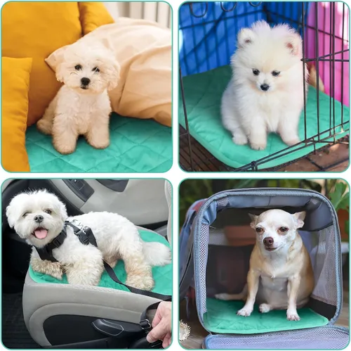 Miniatura 69 de Paquete de 4 Almohadillas Autocalentables para Gatos, Alfombrilla Autocalentable para Perros que Refleja el Calor Corporal, Almohadilla Térmica
