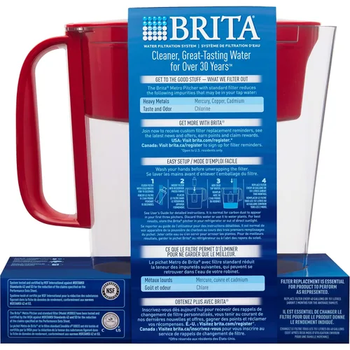 Miniatura 9 de Brita Metro - Jarra de agua con 1 filtro de larga duración