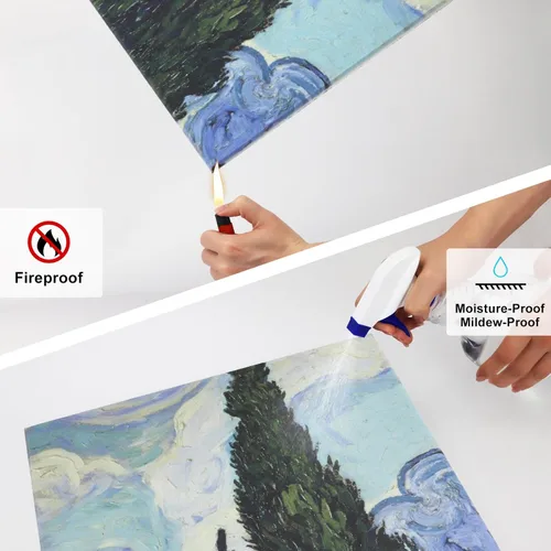 Miniatura 4 de JBER Paneles acústicos artísticos, paneles acústicos de 47.2 x 27 pulgadas, arte de pared que absorbe el sonido, paneles acústicos decorativos
