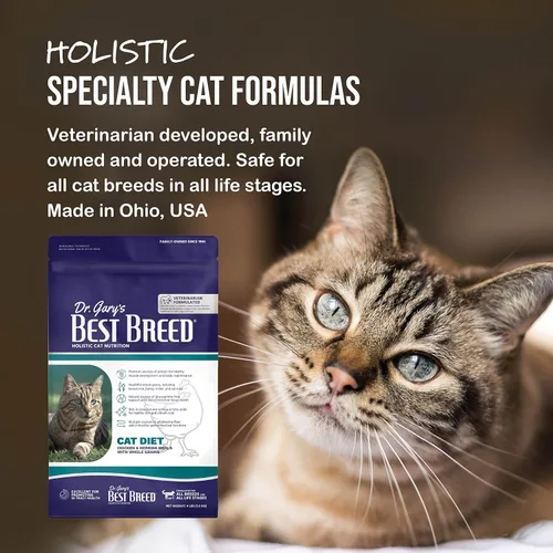 Miniatura 5 de Best Breed Dieta para gatos fabricada en Estados Unidos [alimento seco natural para gatos para todas las edades] – 4 libras.