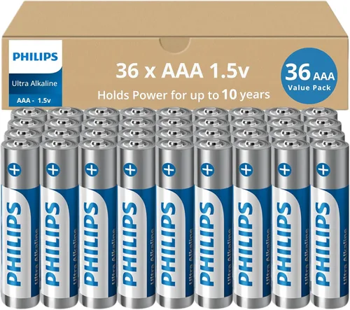 Miniatura 11 de PHILIPS Paquete de 12 pilas AA Batería doble A ultra alcalina de 1.5 V 132% más de potencia que el estándar de la industria Larga duración