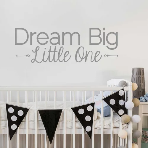 Miniatura 4 de Dream Big Little One – Beso Cut Dream Big calcomanía para pared cita Decal by chromantics