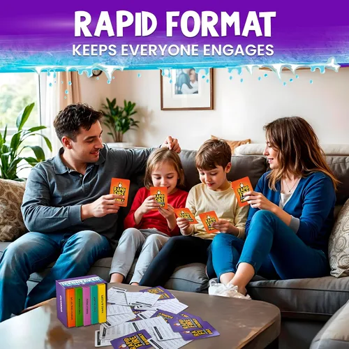 Miniatura 3 de QUOKKA Juego de tarjetas de conversación familiar – Juego de romper el hielo para niños y familias – Tarjetas rompehielos con más de 500 preguntas