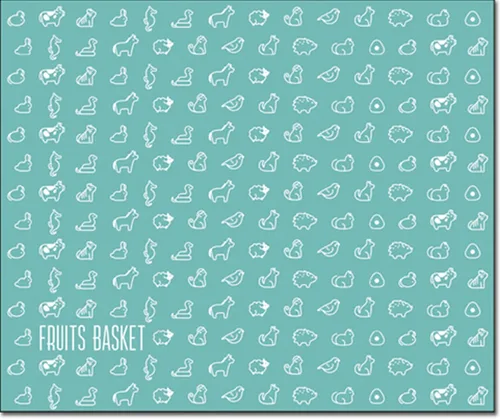 Great Eastern Entertainment Fruits Basket 2019-12 - Manta con logotipo del zodiaco chino, multicolor