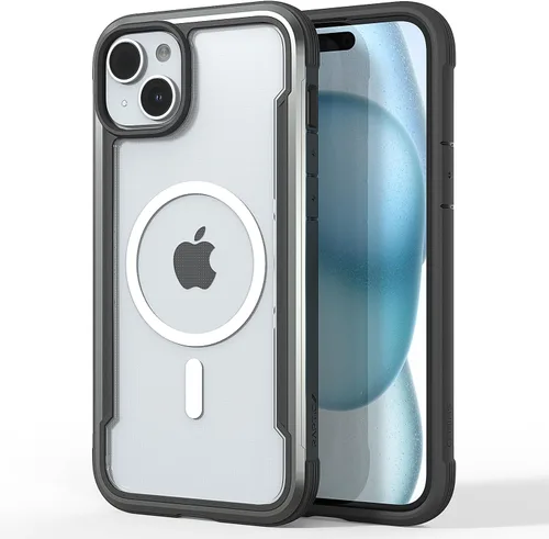 Miniatura 16 de RAPTIC Funda magnética Air para iPhone 15, funda protectora transparente a prueba de golpes, grado militar probada para caídas de 10 pies, funda
