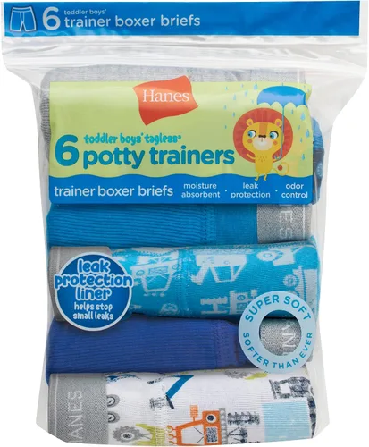 Miniatura 4 de Hanes Boys' Potty Trainer Underwear, Boxer Briefs Available, 6-Pack