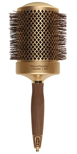 Miniatura 11 de Olivia Garden NanoThermic - Cepillo térmico redondo de cerámica + iones para el cabello, no eléctrico, cepillo profesional para cabello normal a