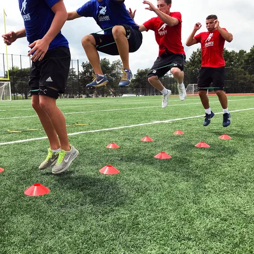 Miniatura 7 de Kbands Bandas de resistencia para piernas de velocidad y fuerza Incluye programas de entrenamiento digital Speed 101 y Agility FX - Tamaños