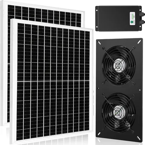 Miniatura 11 de Fanspex Kit de 3 ventiladores solares, ventiladores solares impermeables para gallinero al aire libre, invernadero y cobertizo, entrada o aire