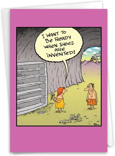 Miniatura 19 de NobleWorks - 1 Tarjeta de Felicitación de Feliz Cumpleaños Divertida - Humor de Cómics de Dibujos Animados, Tarjeta de Celebración de Cumpleaños