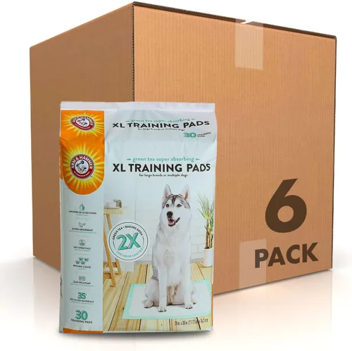 Miniatura 13 de Arm & Hammer Green Tea - Almohadillas de entrenamiento para mascotas, 8 unidades, súper absorbentes con té verde y bicarbonato de sodio, control