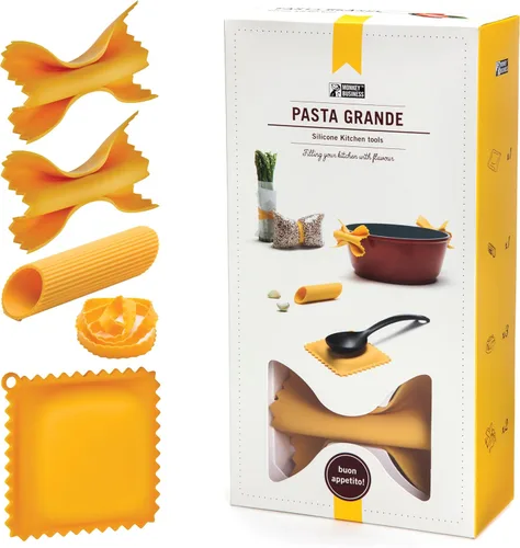Miniatura 11 de Monkey Business Herramientas de cocina de silicona en caja de regalo/ 4 grandes accesorios de cocina con forma de pasta/ Agarres para ollas Pasta