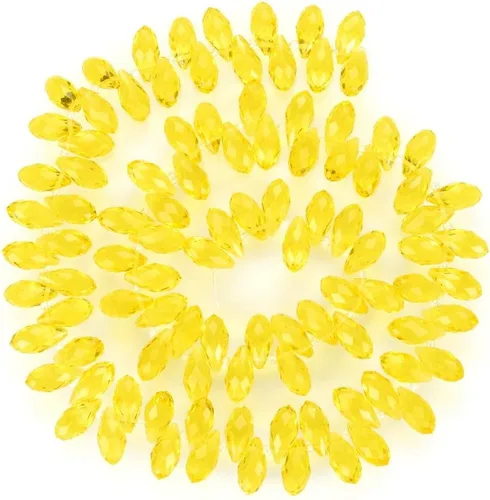 Miniatura 25 de 200pcs Checa 0.472 in Lágrima facetada Briolette Cristal Perlas Sueltas Colgante Separador de Gota a Granel Amatista Púrpura para DIY Joyería