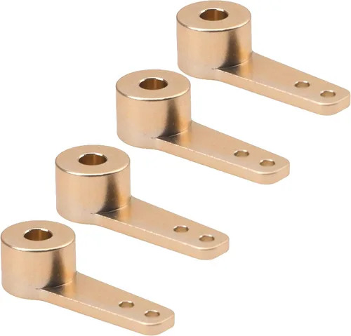 Miniatura 4 de 4 Uds. Aluminio RC Airplane Dirección Servo Brazo Balancín Brazos para RC Quadcopter Ala Fija Partes (0.157 in)