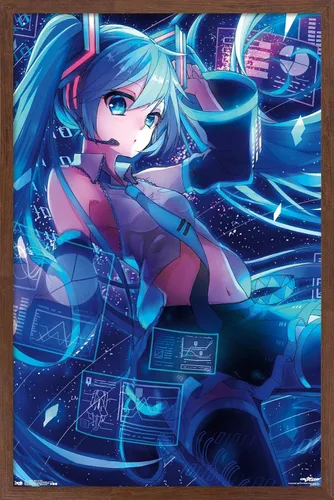 Miniatura 14 de Trends International Hatsune Miku - Póster de pared con pantallas, 14.725 x 22.375 pulgadas, paquete de póster y montaje prémium Paquete de póster