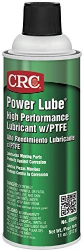 CRC Lubricante industrial de alto rendimiento con PTFE, 16 oz. (peso neto: 11 oz) Lata de aerosol, ámbar claro/blanco por CRC