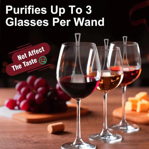 Miniatura 6 de Filtro de varitas de vino, elimina sulfitos e histaminas: puede reducir y aliviar las alergias y sensibilidades al vino, purificador para restaurar