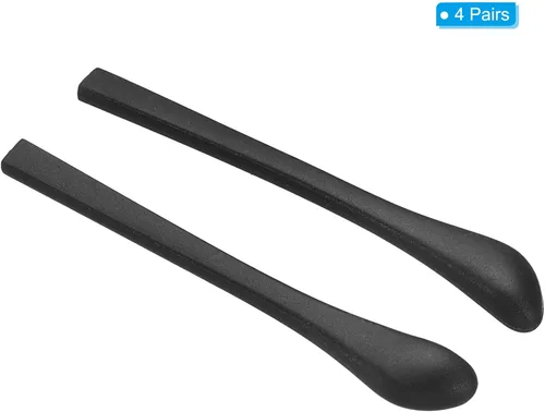 Miniatura 3 de PATIKIL Puntas de extremo de gafas, gafas antideslizantes para orejas de calcetín de oído, manga de tubo de silicona para patas cuadradas de metal