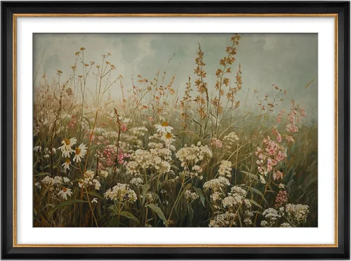 Miniatura 232 de MUDECOR Lienzo enmarcado prémium para pared, pinos nevados en bosque de invierno, ilustraciones modernas, arte contemporáneo, escénico, divertido