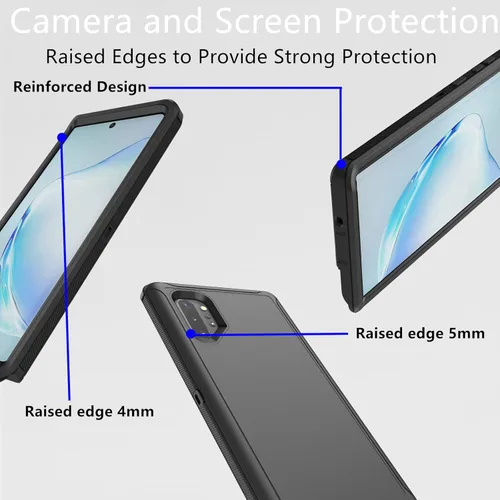 Miniatura 5 de Funda protectora resistente para Samsung Galaxy Note 10 Plus, a prueba de polvo, a prueba de golpes, protección contra caídas, 3 en 1, para Samsung