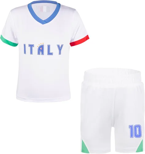 Miniatura 9 de Camisetas de fútbol para niños y niñas, tallas de 2 a 14 años, transpirables, trajes de entrenamiento de fútbol juvenil, regalos
