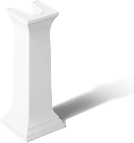 KOHLER K-2267-0 Memoirs - Pedestal para lavabo de baño, pedestal de fregadero de arcilla refractaria, pedestal para lavabo de baño, solo menos Blanco