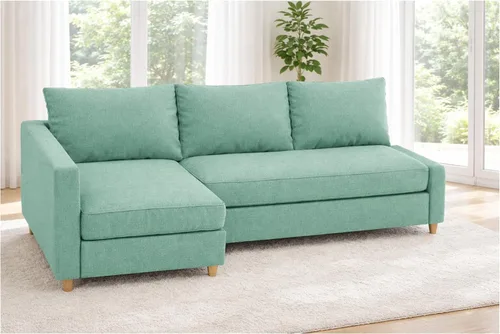 Miniatura 8 de Friheten - Funda de repuesto de poliéster de larga duración, compatible con sofá cama Friheten de IKEA o funda seccional de esquina. Solo funda