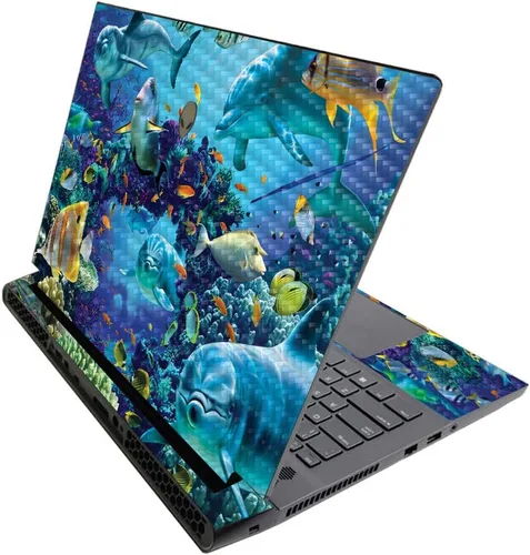 Miniatura 456 de MightySkins - Skin brillante con purpurina para Alienware M17 R3 (2020) y M17 R4 (2021) - Diversión de los años 90 Acabado duradero con purpurina