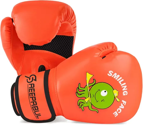 Miniatura 13 de Guantes de boxeo mejorados para niños y niñas de 3 a 8 años, guantes de boxeo para entrenamiento de niños, guantes de boxeo para niños, para saco