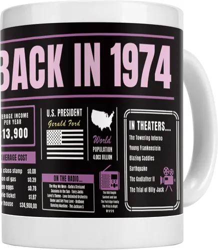 Miniatura 84 de Decoraciones de cumpleaños número 51, taza de café Back In 1972, regalos de cumpleaños de 51 años para hombres, mujeres, amigos, compañeros de De