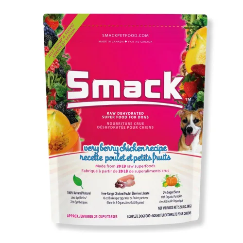 Comida para perros con pollo y bayas de Smack