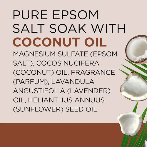Miniatura 9 de Dr. Teal - Sal pura de Epsom remojada, nutre y protege con aceite de coco, 3 libras (el embalaje puede variar)