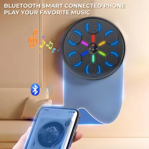Miniatura 2 de 2025 New Music Boxing Machine with Boxing Gloves, Wall-Mounted, Upgraded Large Smart Bluetooth Music Boxing Target Workout Equipment for Home