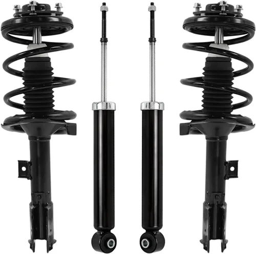 Miniatura 162 de Detroit Axle - Puntales y Amortiguadores para Chevy Traverse Buick Enclave GMC Acadia Saturn Outlook 2007-2012, 2 puntales delanteros con resorte