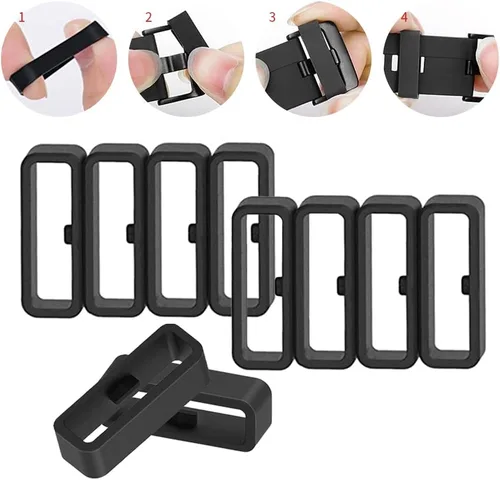 Miniatura 5 de TUCANA 10 correas de reloj compatibles con Garmin Vivoactive 3/Forerunner 645 245/Venu/Vivomove/Fenix 7/Fenix 6/Fenix 5 Band Keeper, retenedor
