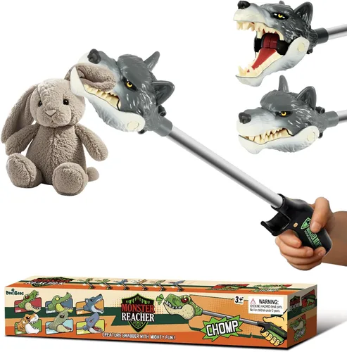 Miniatura 8 de DINOBROS Juguetes de dinosaurio para niños de 3 años en adelante Jurásico Dinosaurios T-Rex Grabber Toy Claw Robot Hand Snapper Dino Chomper Monster