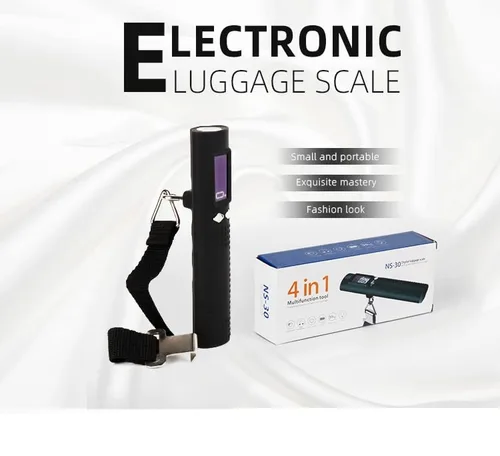 Miniatura 4 de Electrons Báscula digital recargable para equipaje, cargador portátil de 2600 mAh y linterna LED