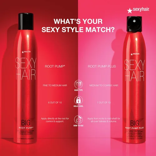 Miniatura 7 de SexyHair Big Root Pump Plus Espuma en Spray Volumizadora Volumen con Alta Fijación Hasta 72 Horas de Resistencia a la Humedad