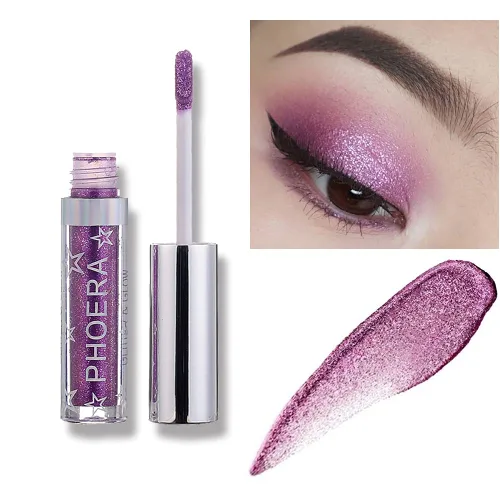Miniatura 8 de Sombra de ojos líquida, resistente al agua, brillo brillante, fácil de usar, delineador de ojos de larga duración, lápiz de ojos, cosméticos de Crema