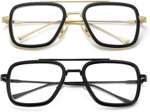 Miniatura 16 de Gafas de bloqueo de luz azul estilo Tony Stark para hombres y mujeres, gafas de juegos de computadora de Iron Man y Spider-Man