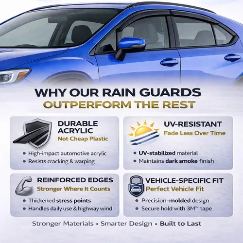 Miniatura 4 de Protectores de lluvia adhesivos 2017-2022 para Honda CR-V Viseras deflectoras de ventana lateral LX EX EX-L Touring 3D onduladas estilo JDM CRV