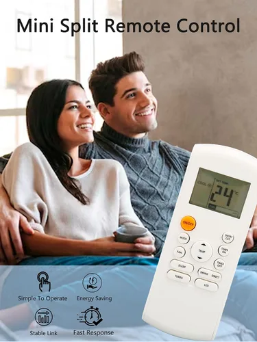 Miniatura 6 de Control remoto de repuesto, control remoto de aire acondicionado, compatible con controles remotos de la serie R57 y RG57 Series R57B1/BGE