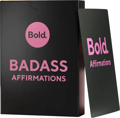Bold. Badass - Tarjetas de afirmación – 100 afirmaciones motivacionales e inspiradoras diarias para mujeres, regalos para mujeres, mejor amiga y