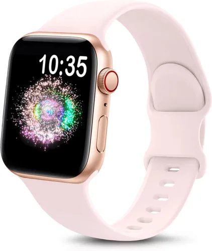 Miniatura 28 de TreasureMax - Correa deportiva compatible con Apple Watch de 38, 40, 41, 42, 44, 45, 46 y 49 mm, correa de silicona suave compatible con Apple Watch