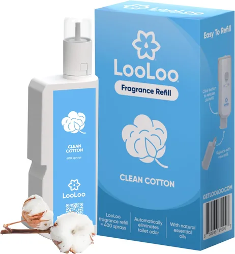 Miniatura 7 de Loo Loo - Recambios de ambientador de inodoro sin tacto, aceites esenciales naturales, eliminador de olores de inodoro, desodorante de baño