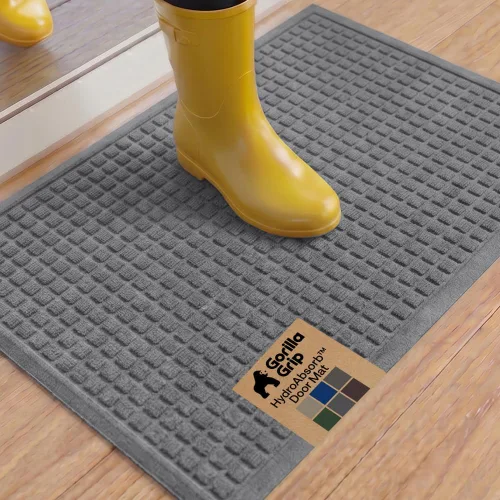 Miniatura 35 de GORILLA GRIP® HydroABSORB - Tapete ultra absorbente para puerta delantera y entrada exterior, atrapa la suciedad y la humedad, tapete de bienvenida