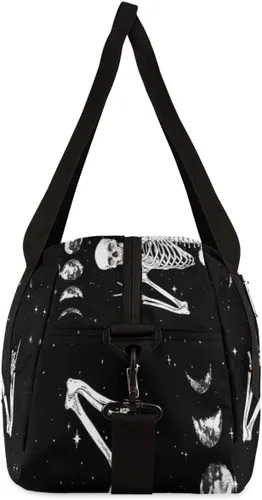 Miniatura 6 de AUUXVA Divertida bolsa de lona para niños y niñas, bolsa de baile, bolsa de gimnasio deportiva de luna espacial, bolsa de viaje para la noche, bolsa